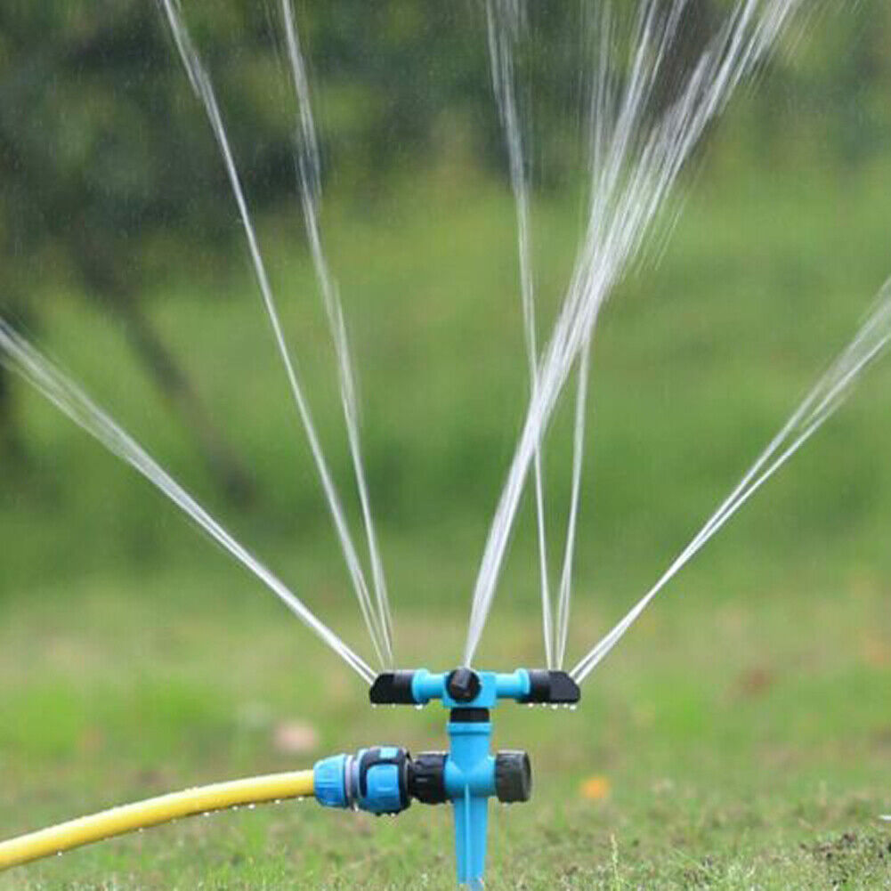 US 2-4 Pack 360° Rotation Auto Irrigation System Garden Lawn Sprinkler Watering