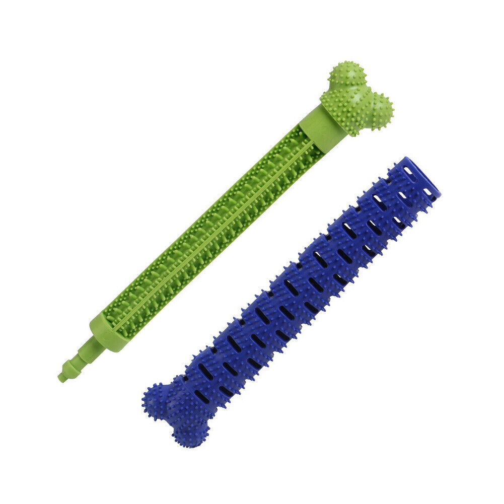 US 1-2 Pc Chew Toy Dog Puppy Toothbrush Molar Tooth Cleaning Brushing Instrument