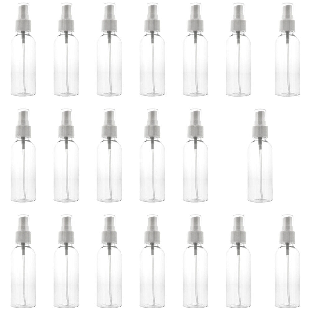 US 20-40 Pack 2.7oz Clear Empty Perfume Fine Mist Sprayer Pump Bottle Container