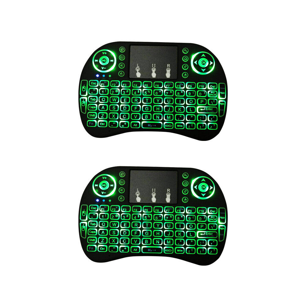 US 2Pc Mini i8 Wireless Keyboard 2.4G with Touchpad for PC Android Desktop PC TV