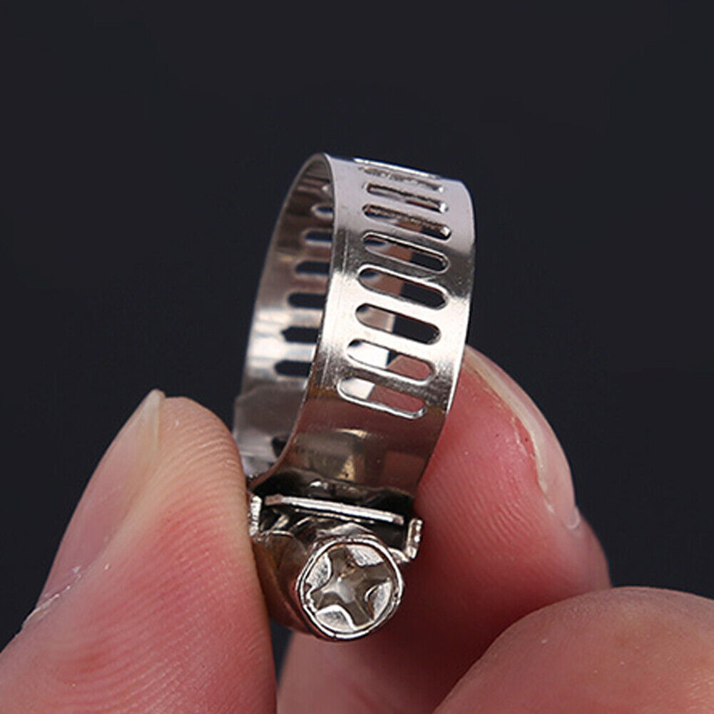 US 10- 20 Pcs 3/4" CLAMP STAINLESS STEEL HOSE CLAMPS 1/2" - 3/4" INDUSTRIAL TOOL
