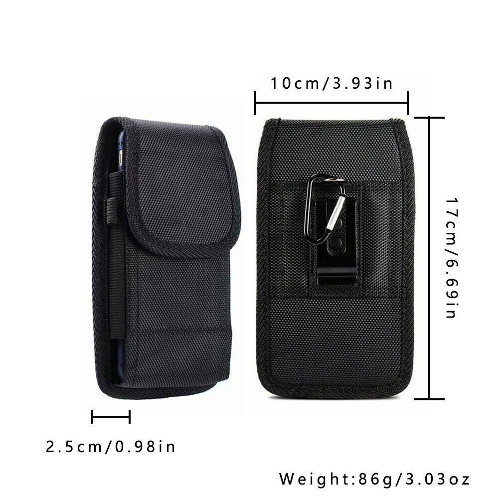 US 1-2 Pcs Blocking Cell Phone Holster for iPhone Vertical Wallet Belt Clip Case