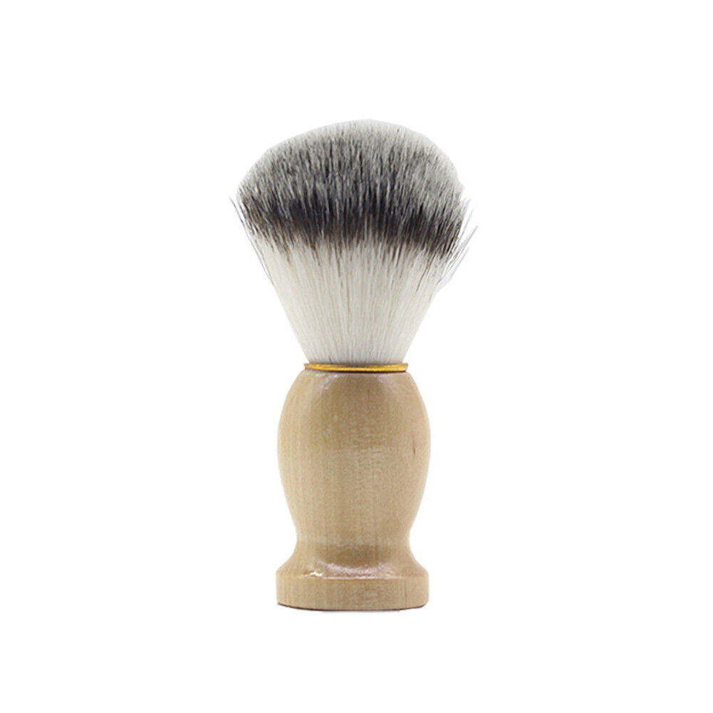 US 2-4 Pc Shaving Brush Perfect Shave Barber Hard Wooden Handle Badger Hair Soft