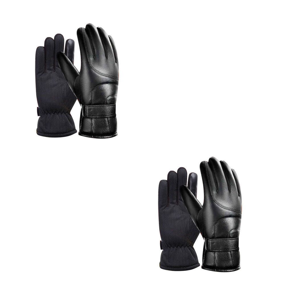 US 1-2 Pair Rechargeable Heated Gloves Unisex Touchscreen Ski Waterproof Outdoor
