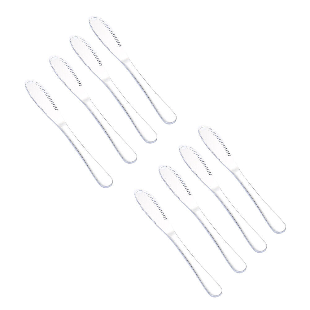 US 4-8 Pack Butter Spreader 3-in-1 Butter Curler Knife Kitchen Stainless Steel