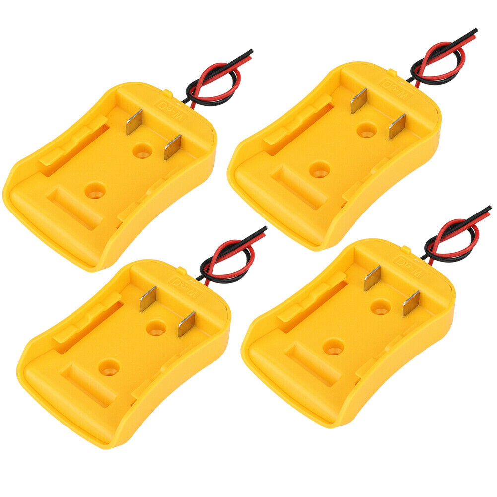 US 2-4 Pcs Power Adapter Connector for Dewalt 18/20V Max Battery Holder Dock DIY