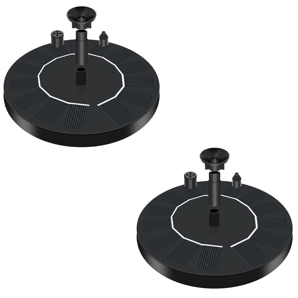 US Solar Power Bird Bath Fountain Pump Upgrade 1.4W Solar Fountain with 4 Nozzle