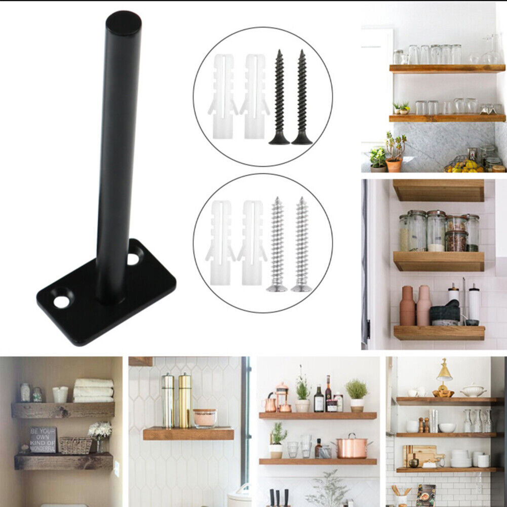 US 8-16 Pack Invisible Bracket Metal Floating Shelf Wall Mount Hidden Shelves