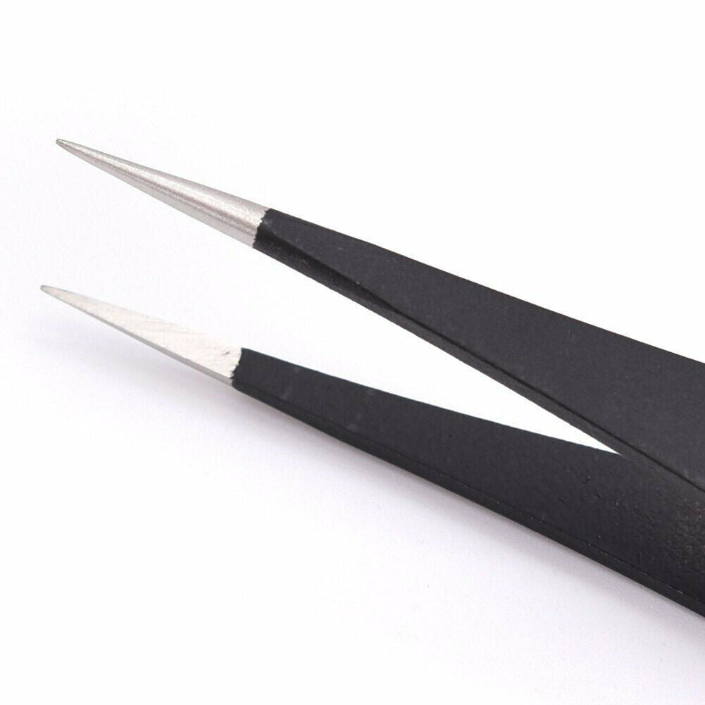 US 9 pc ESD Tweezers Anti Static Tool Precision Kit Set Tools Electronics Repair