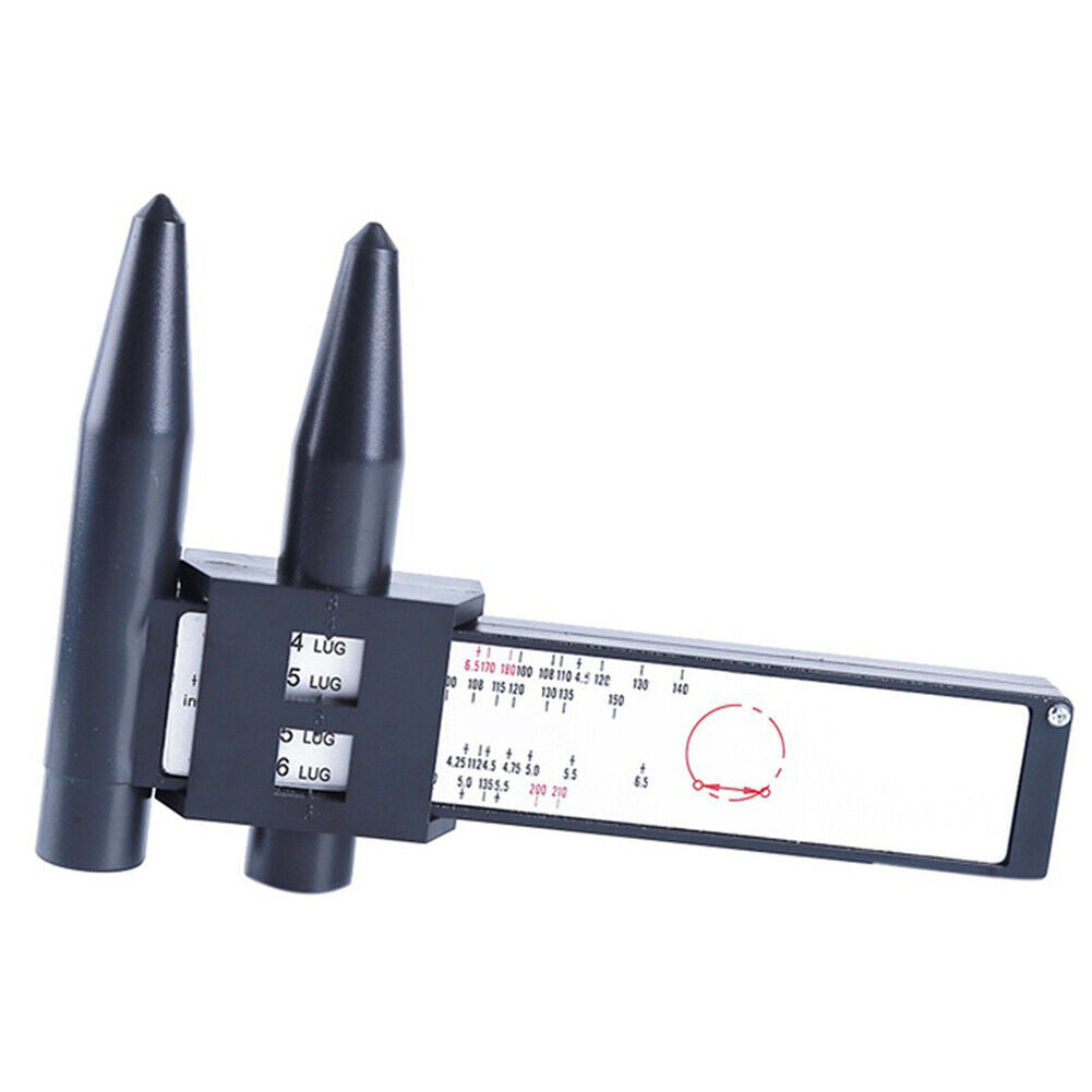 US Wheel Bolt Pattern Gauge Tool 4 5 6 8 Lug Pattern Measure Slide Hand Held