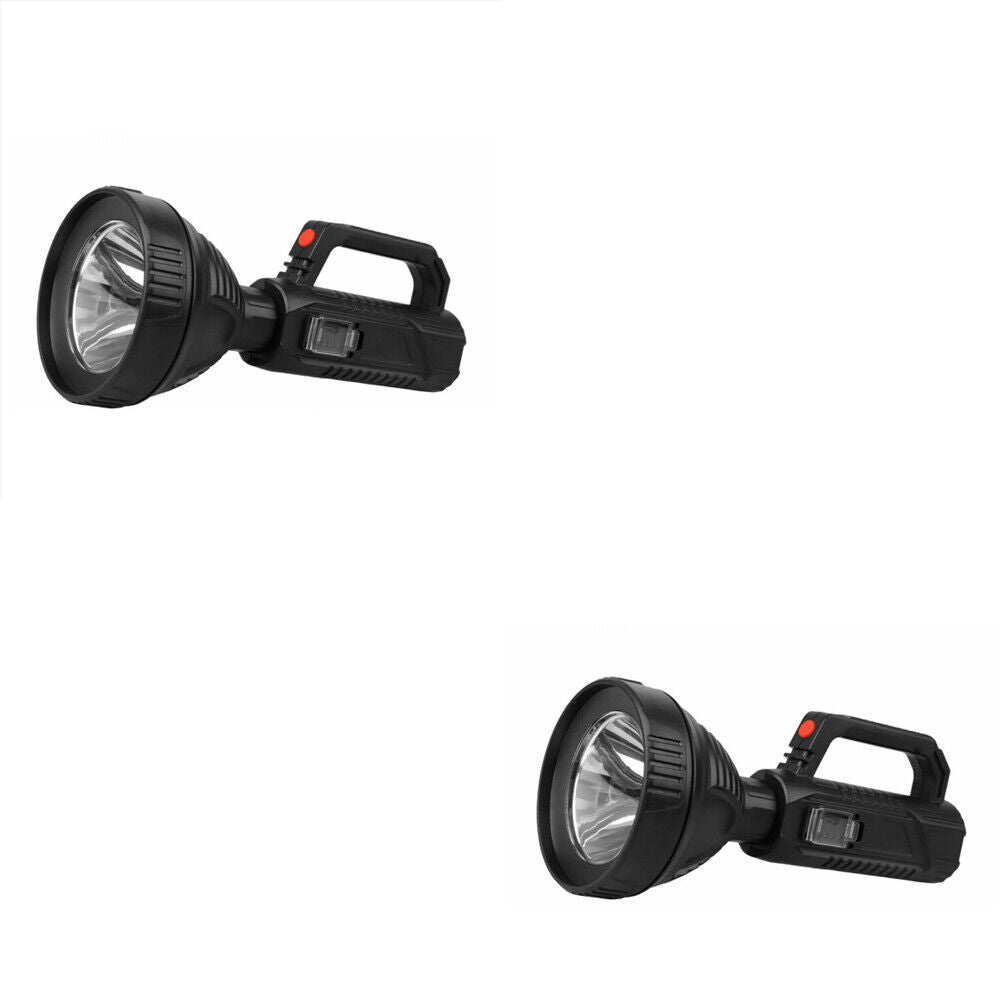 US 1-2 Pack Rechargeable Torch LED Searchlight Handheld Portable Spotlight