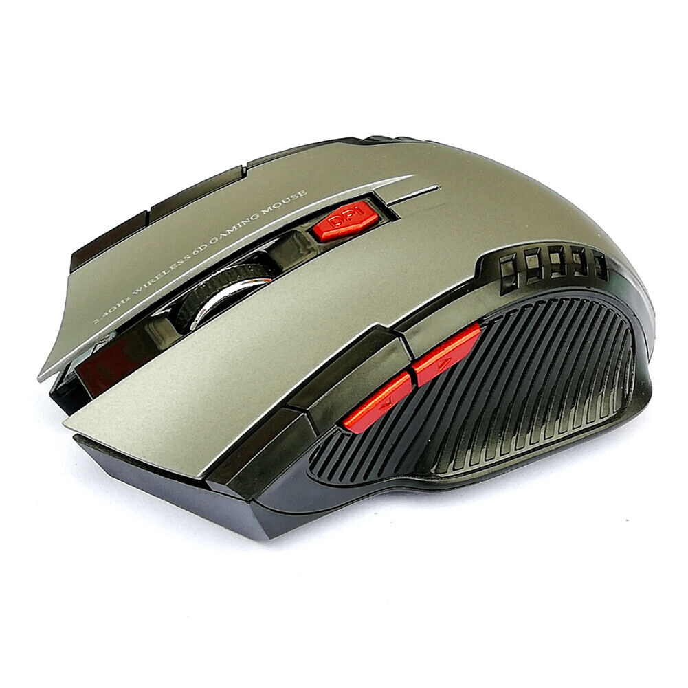 US 2-4 Pack 2.4GHz Wireless Gaming Mouse USB Receiver Optical Laptop Computer