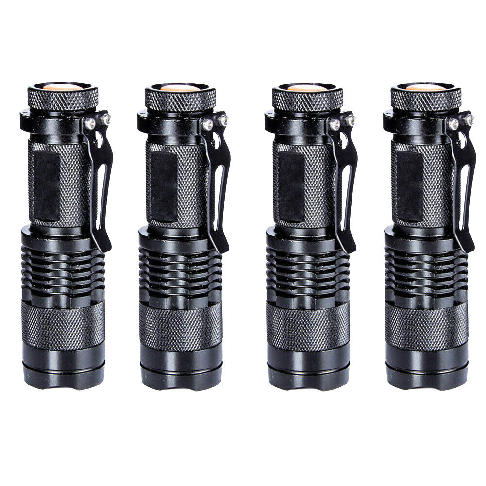 US 2-4 Pack Bicycle Head Light 10000lm LED Cycling Bike Flashlight w/ Mount Clip
