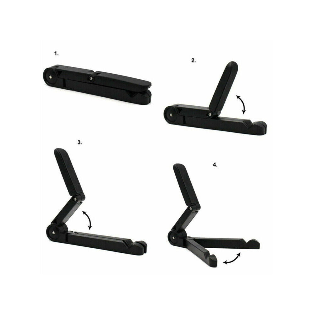 US 2-4 Pc Adjustable Stand Desktop Holder Mount Folding Non-Slip for Tablet iPad
