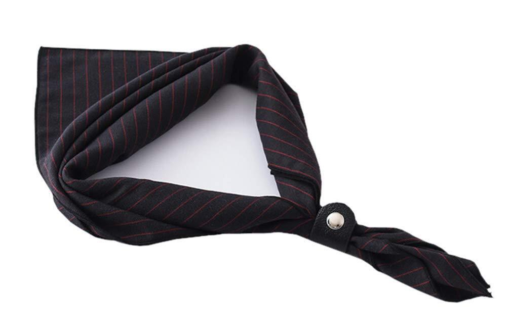 Cotton Neckerchief Men 24''× 24'' Muntifunctional Patterned Scarf with Buckle