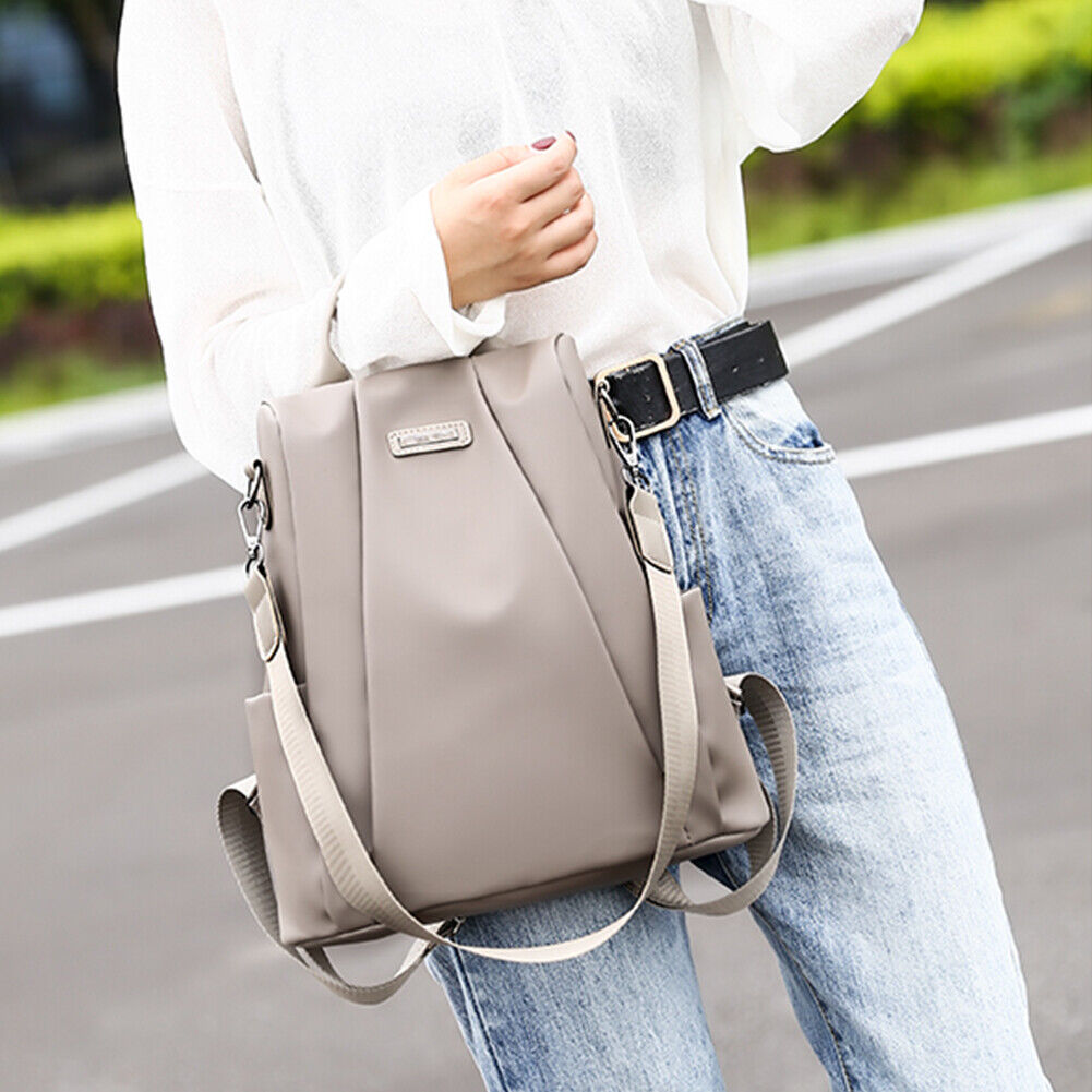 US 1-2 Pack Women Anti-Theft Backpack Waterproof Rucksack Ladies School Travel