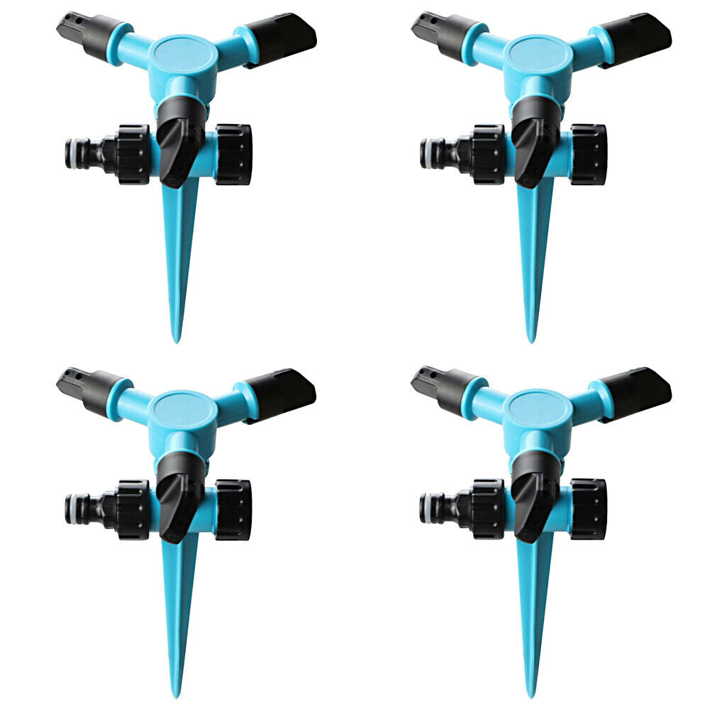 US 2-4 Pack 360° Rotation Auto Irrigation System Garden Lawn Sprinkler Watering