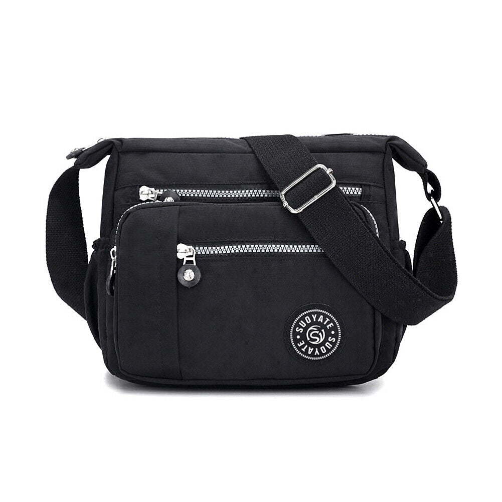 US Women's Multi Pocket Crossbody Shoulder Bag Casual Travel Handbag Waterproof