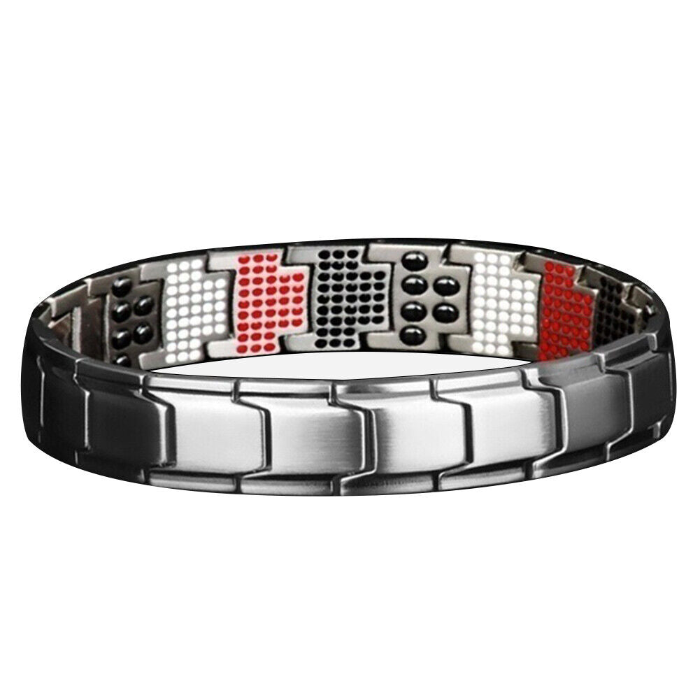 US 1-2 Pc Therapeutic Energy Healing Magnetic Bracelet Therapy Arthritis Jewelry