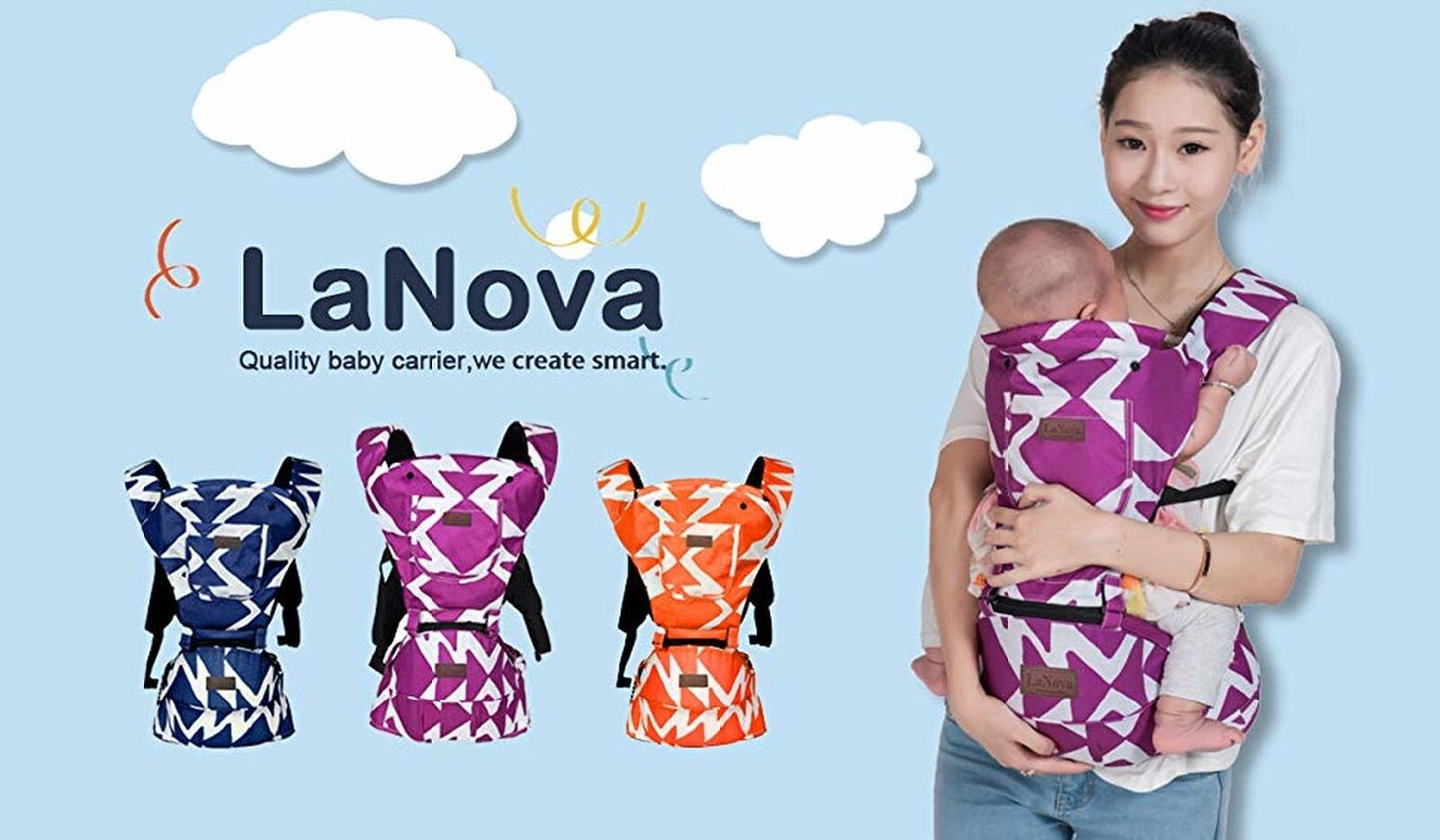 Ergonomic Baby Carrier Backpack with Hip Seat Front and Back for Women and Men