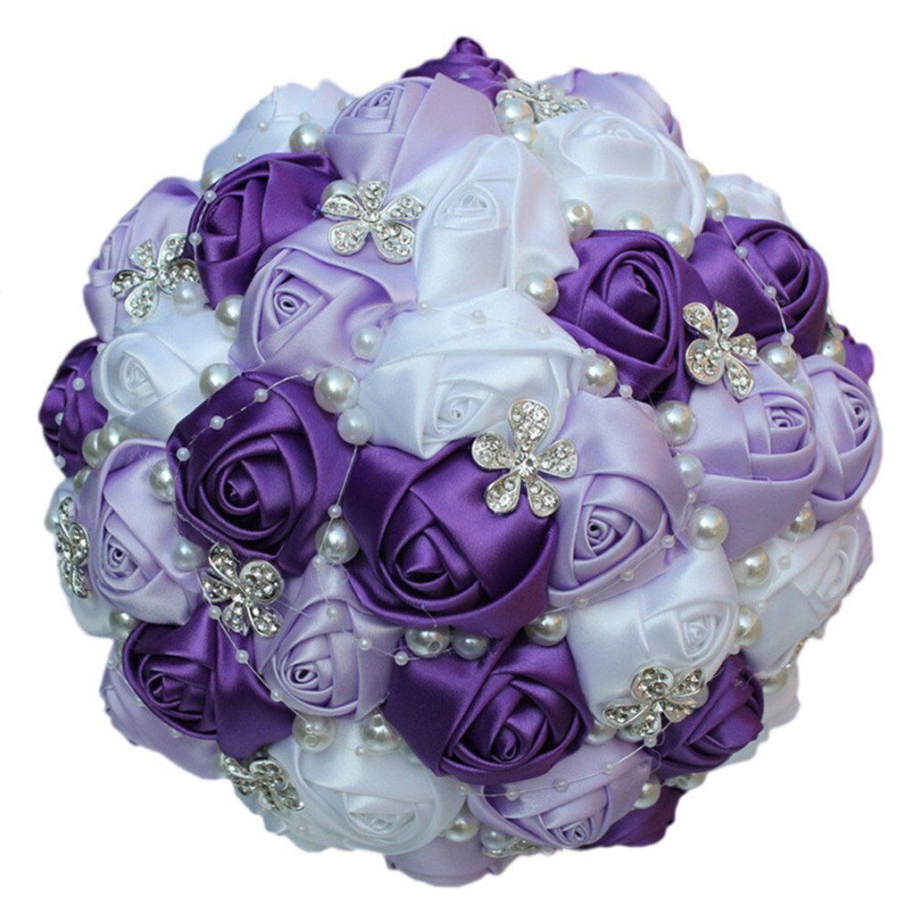 Wedding Bouquet Bridal Brooch Bouquets Bridesmaid Bouquet Diamond Pearl Ribbon