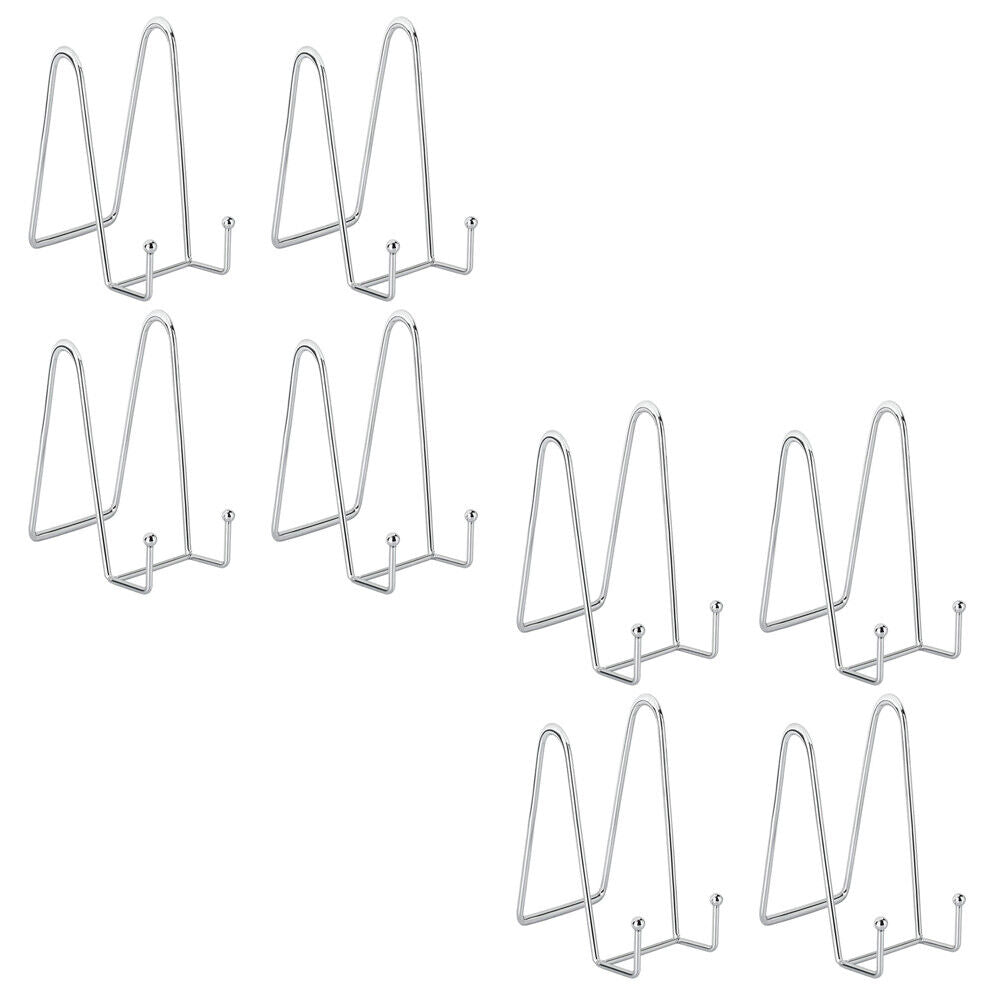 US 4-8 Pcs Metal Frame Holder Display Stands for Picture,Plate,Book,Photo Easel