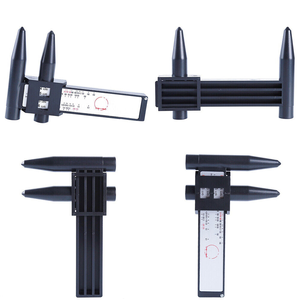 US Wheel Bolt Pattern Gauge Tool 4 5 6 8 Lug Pattern Measure Slide Hand Held