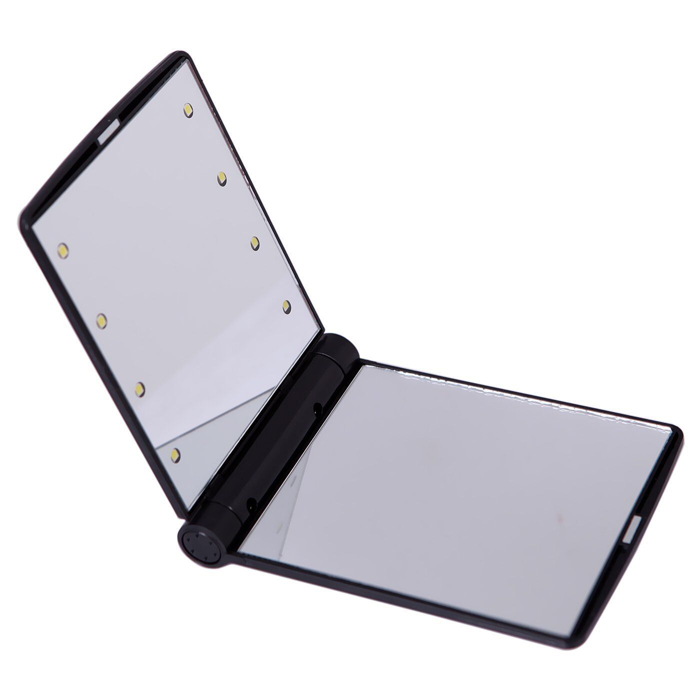 Makeup Cosmetic Folding Portable Compact Pocket Mirror with 8 LED Lights Lamps