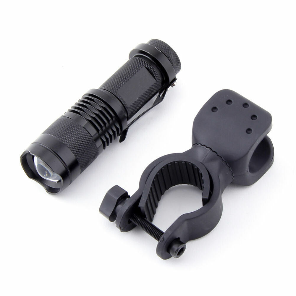 US 2-4 Pack Bicycle Head Light 10000lm LED Cycling Bike Flashlight w/ Mount Clip