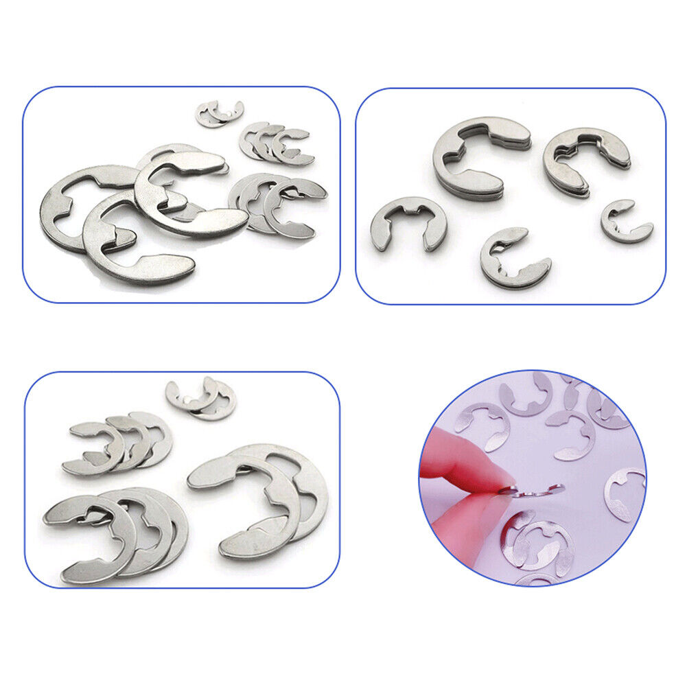 US 120 E Clips C CIRCLIPS Stainless Steel Kit Retaining Ring Assorted 1.5 - 10mm