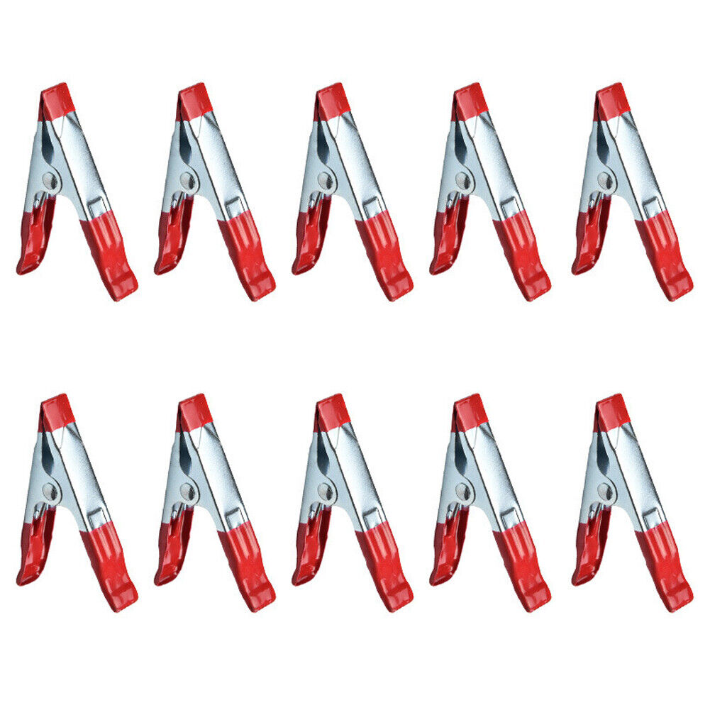 US 32-64 Pcs Metal Spring Clamps Heavy Duty 2" Mini Spring clips Jaw Opening Set