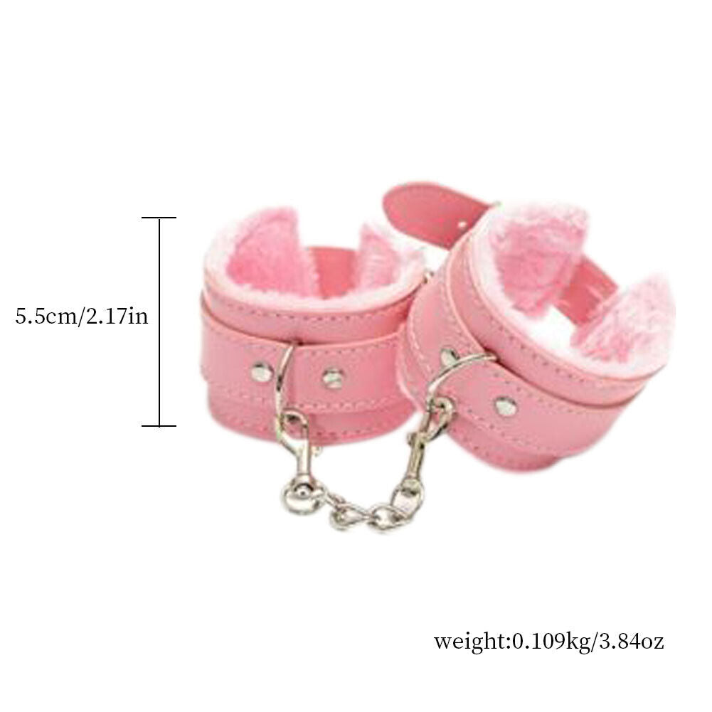 US 1-2 Pairs Couples Toy Bdsm Restraint Handcuffs Adjustable Bondage Wrist cuff