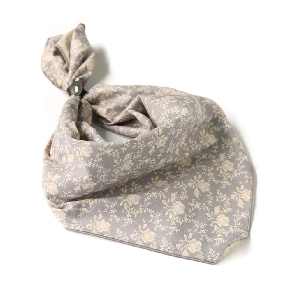 Cotton Neckerchief Men 24''× 24'' Muntifunctional Patterned Scarf with Buckle