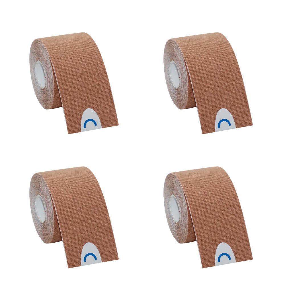 US 2-4 Pcs Cotton Elastic Kinesiology Therapeutic Athletic Latex Free Sport Tape