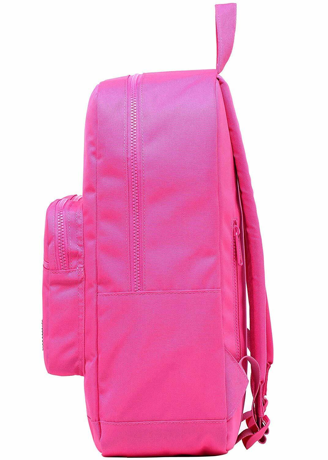 ALVIMAX Plain School Backpack Book Bag | 16.5"x12"x6" | Holds 15.6-inch Laptop
