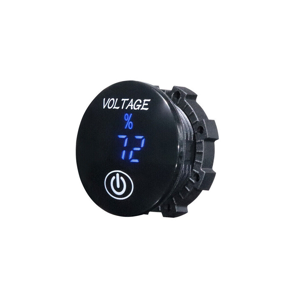 US 2-4 Pcs DC 12V-24V Car Motorcycle LED Digital Voltage Meter Display Voltmeter