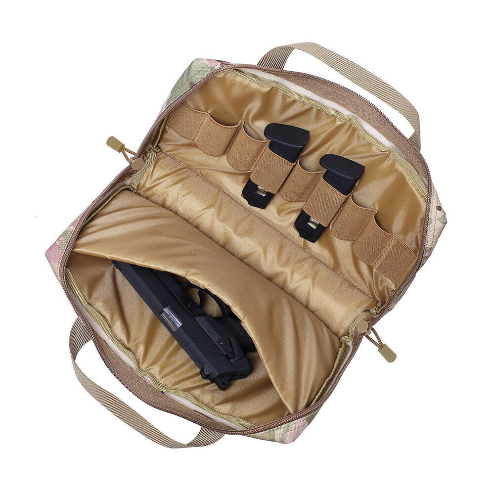 US 1-2 Pc Hunt Shoot Range Gun Magazine Carry Pouch Tactical Pistol Handgun Bag