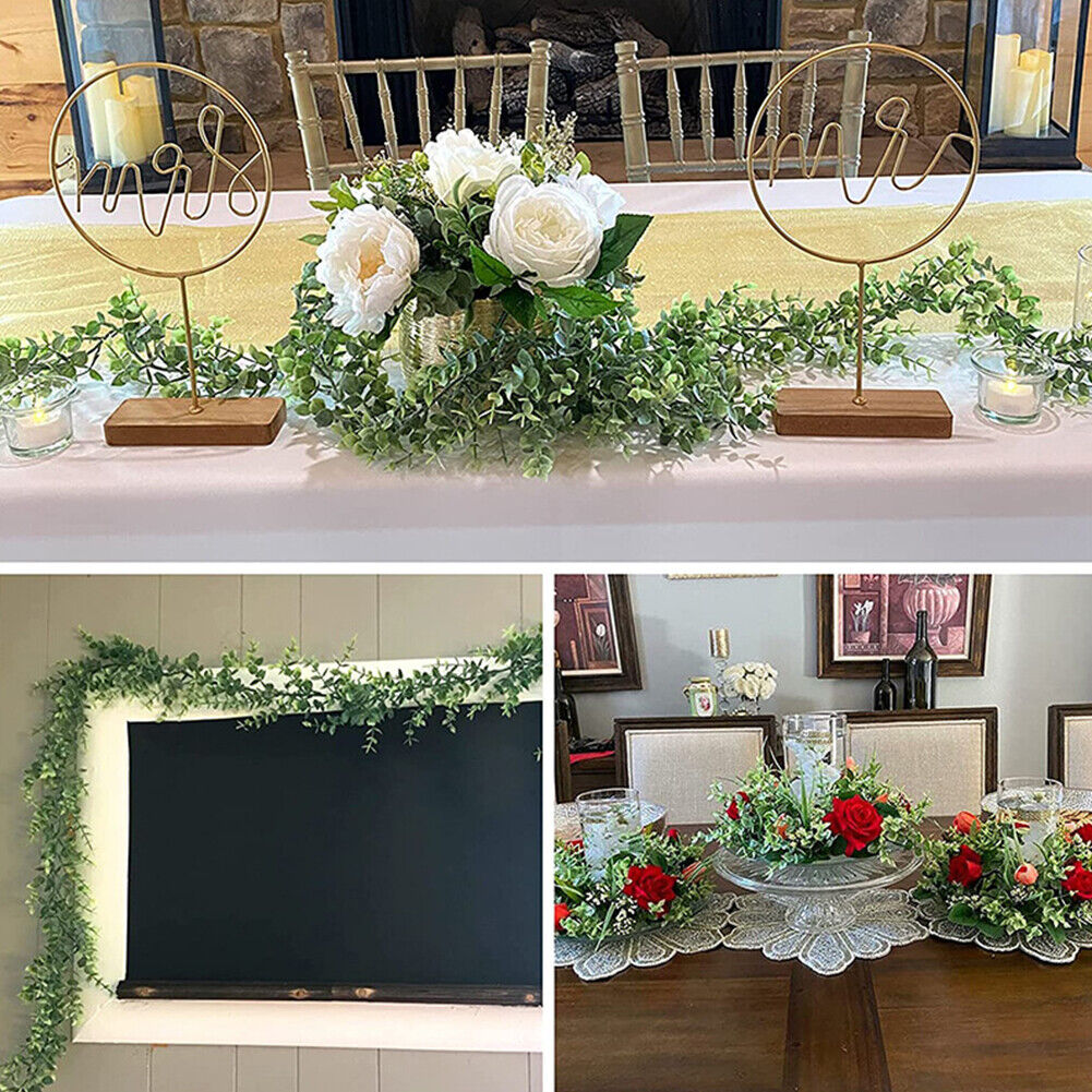US 2-4 Pack 30 Feet Artificial Ivy Leaf Plants Faux Greenery Garland Plants Vine