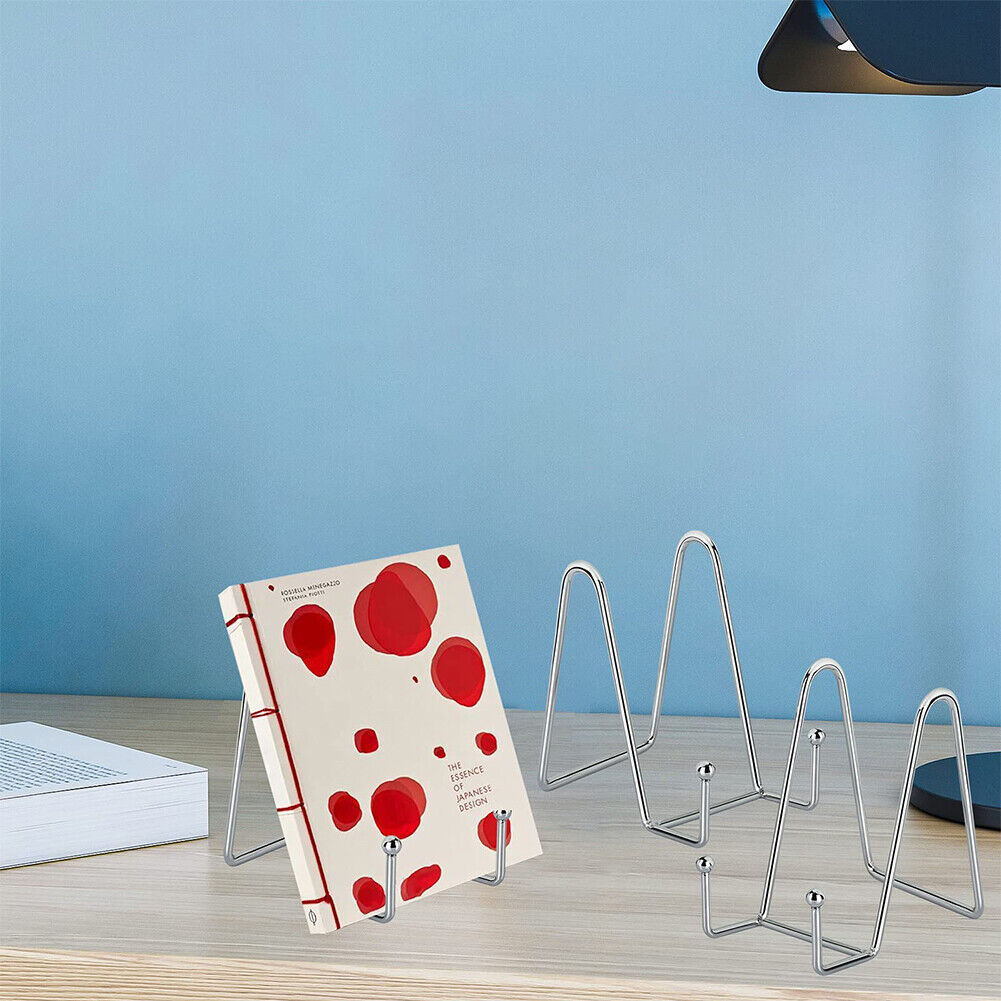 US 4-8 Pcs Metal Frame Holder Display Stands for Picture,Plate,Book,Photo Easel