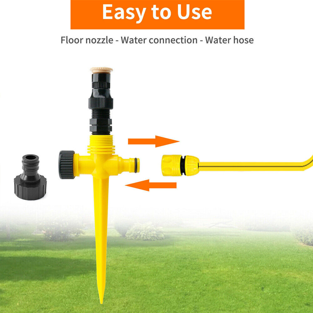 US 4~8Pc Multifunction Adjustable Sprinkler 360° Rotation Auto Irrigation System