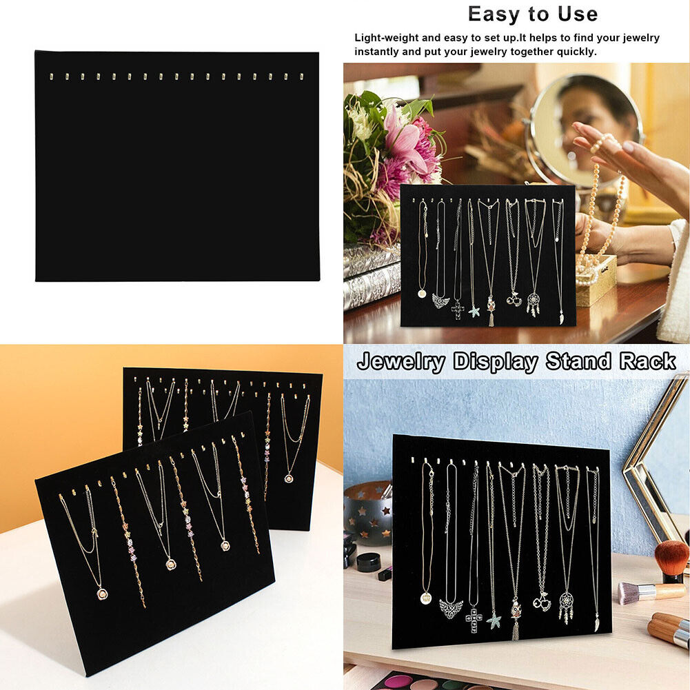 US 1-2 Pcs 17 hooks Jewelry Organizer Hanging Earrings Holder Display Stand Rack