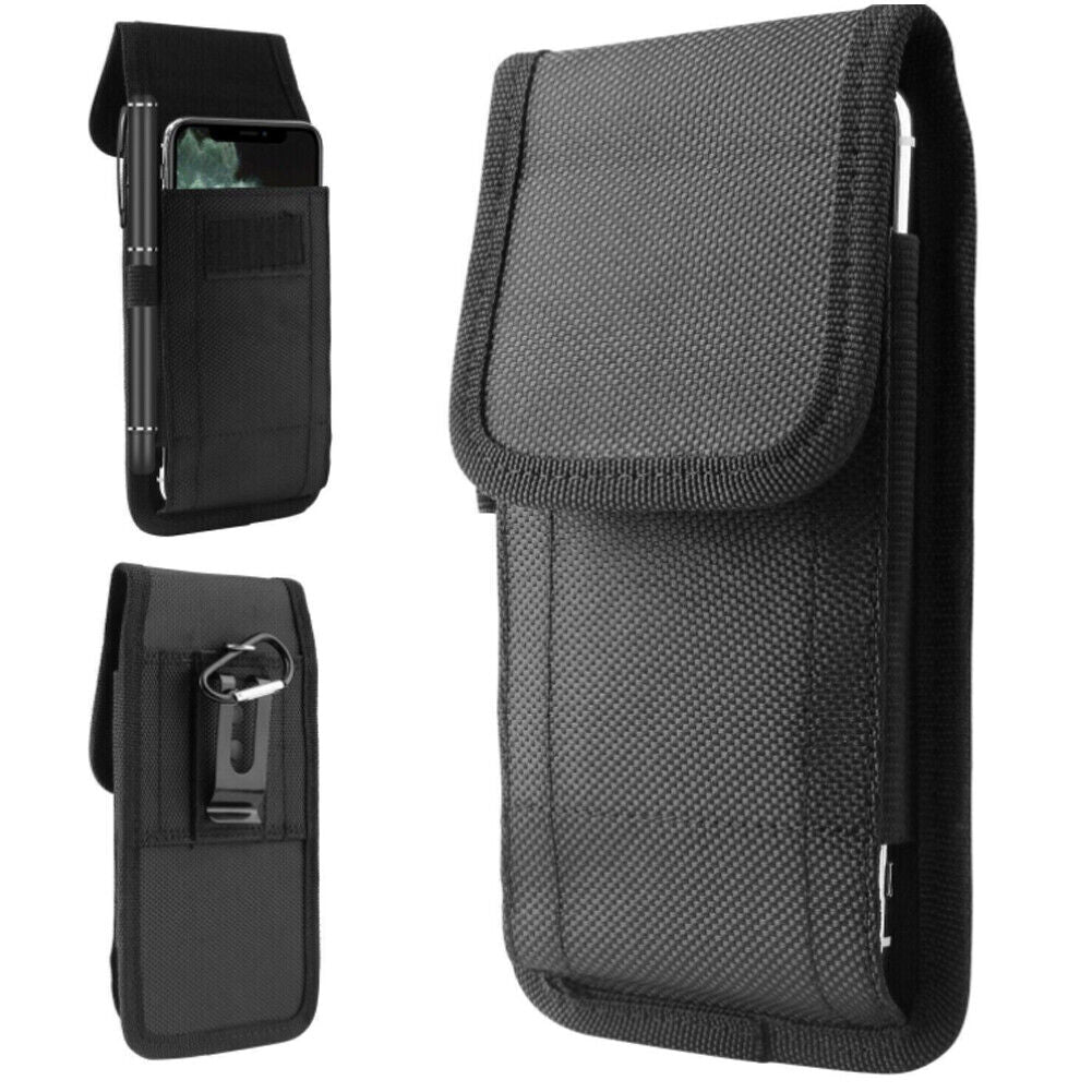 US 1-2 Pcs Blocking Cell Phone Holster for iPhone Vertical Wallet Belt Clip Case