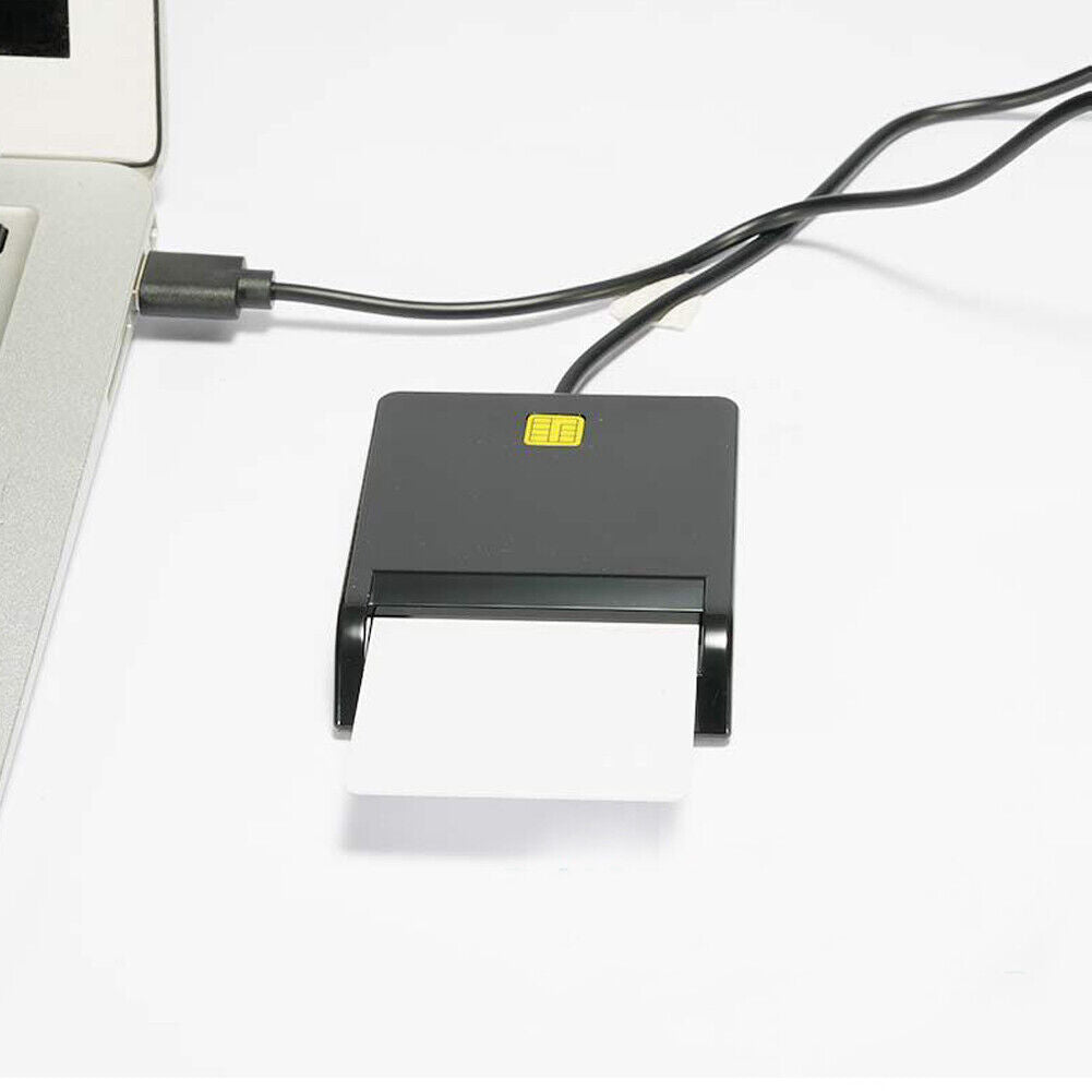 US 1-2 Pack USB Common Access CAC Smart Card Reader For Common Access Government