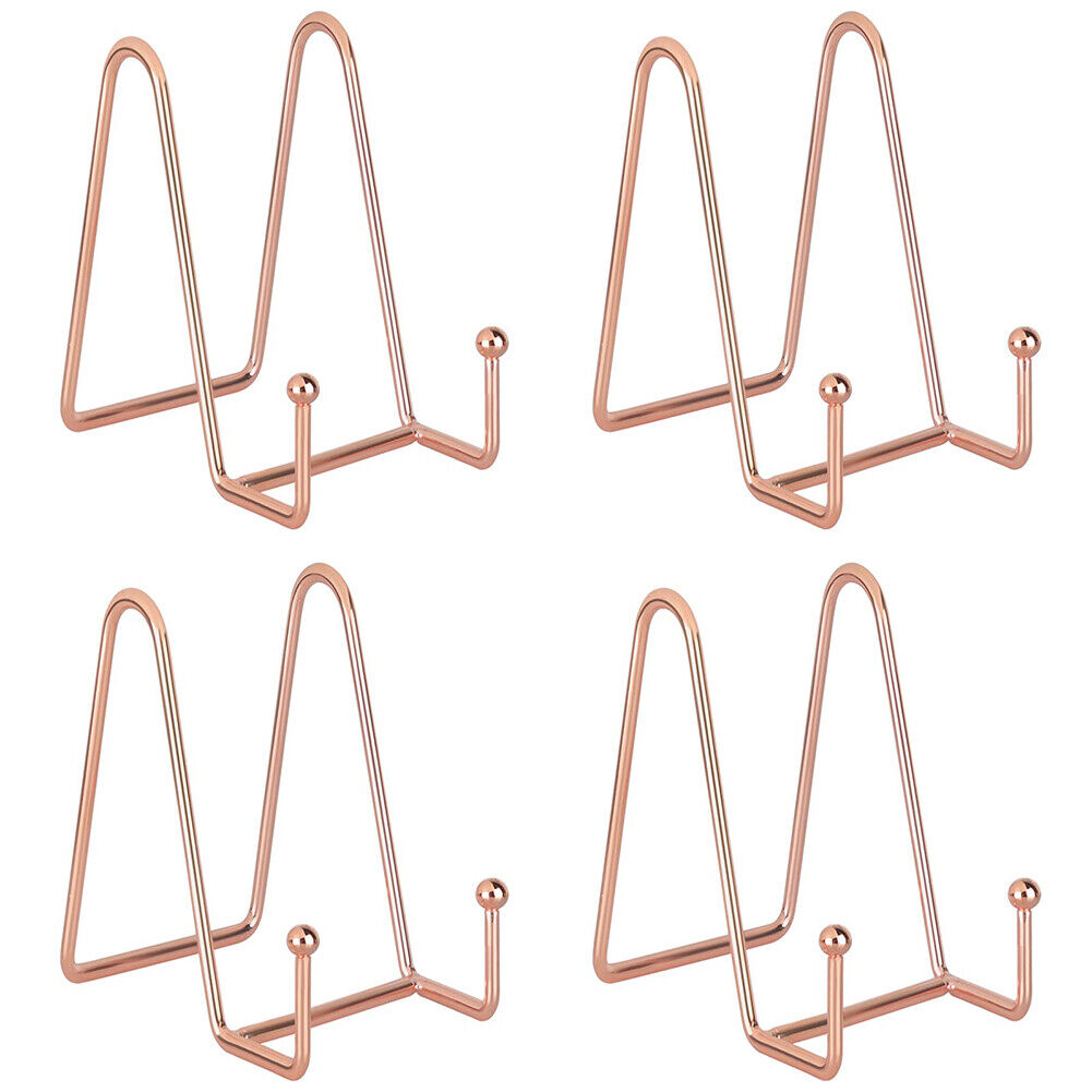 US 4-8 Pcs Metal Frame Holder Display Stands for Picture,Plate,Book,Photo Easel