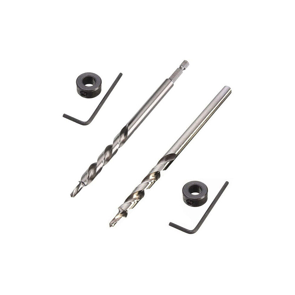 US Twist Step Drill Bit Set for Kreg Pocket Hole Drill Jig Guide 3/8inch(9.5mm)