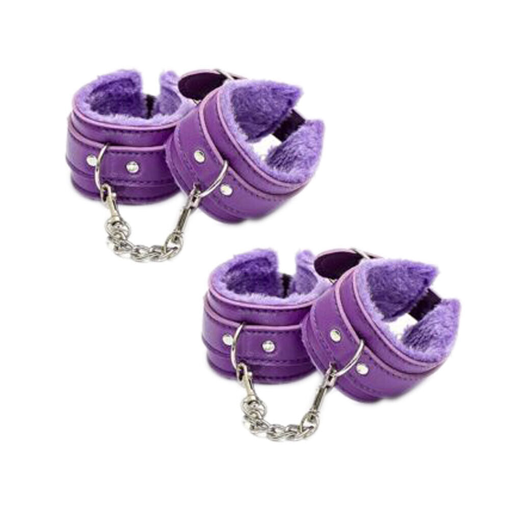 US 1-2 Pairs Couples Toy Bdsm Restraint Handcuffs Adjustable Bondage Wrist cuff