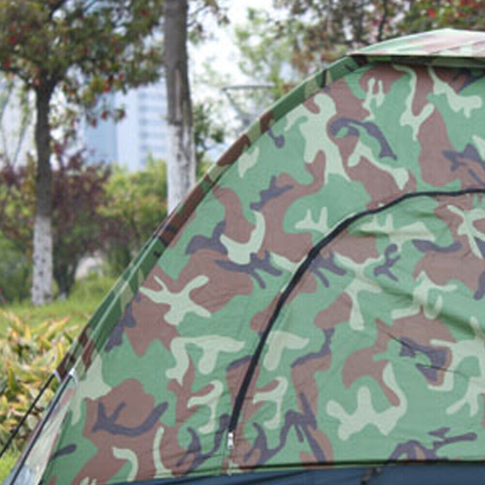 US 1-2 Person Outdoor Camping Tent Waterproof for Family Camouflage Hiking