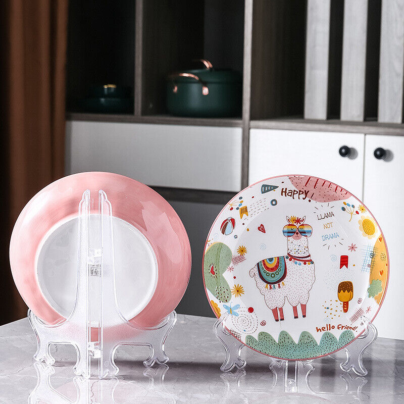 US 30-60 Pack 3" Clear Acrylic Easels Plate Stands Holders Display Decoration