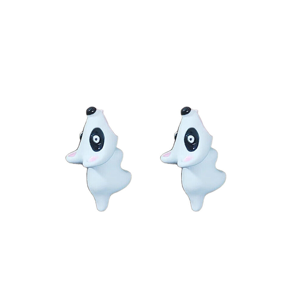 US 1~2 Pairs Cute Animal Bite-Earring Handmade Polymer Clay-Cute Stud Earrings