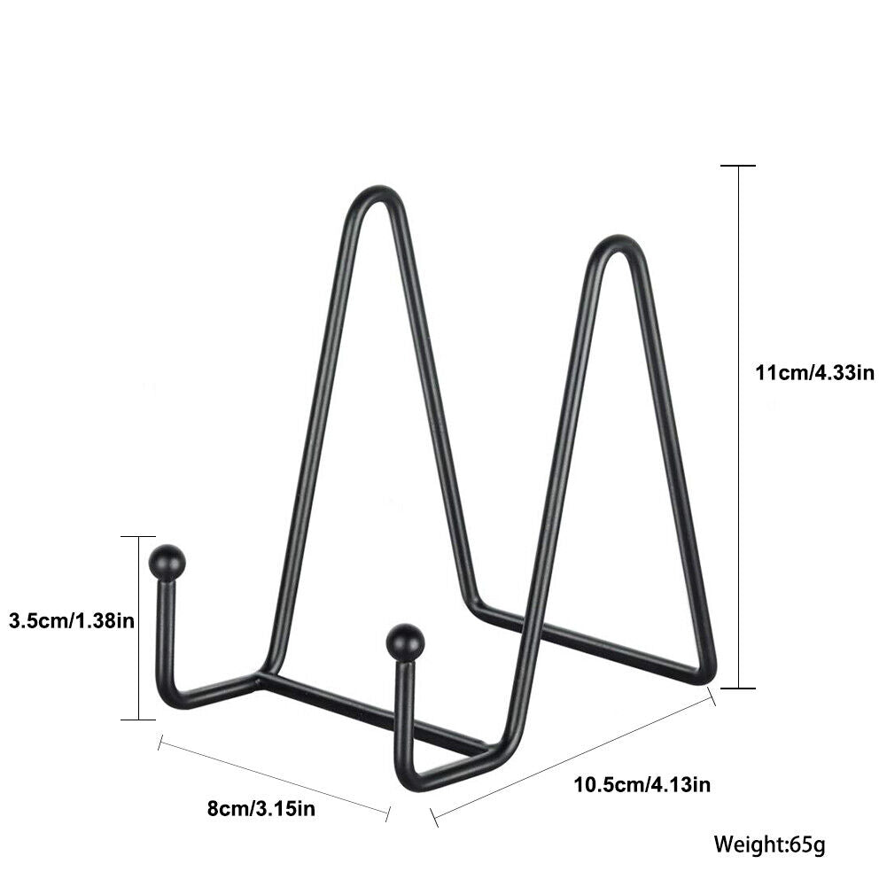 US 4-8 Pcs Metal Frame Holder Display Stands for Picture,Plate,Book,Photo Easel